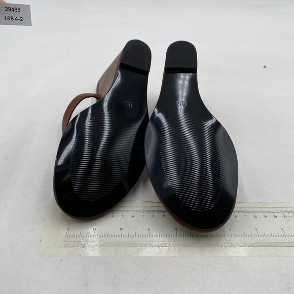 Milooey shoes Brown Round Toe Flip Flops Wedge High Heels Slip On Thong Sandals - Picture 7 of 8